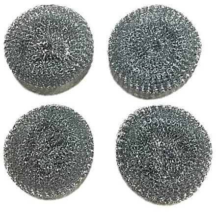 8 Pack Scourer Steel Scrubber for Cleaning Dish Pots Pans Grills Kitchen Sink Steel Scrubber for Scouring Stubborn Messes from Pots and Pans, Stoves,Broiler Racks,Grills and More