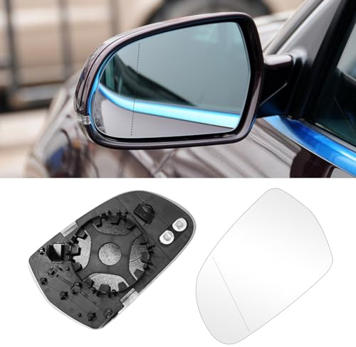 TTCR-II Wing Mirror Glass Compatible with Audi A3 A4 A5, Heated Mirror Glass Aspherical A3 8P1/Cabriolet 8P7/Sportback 8PA/A4 8K2 B8/Avant 8K5 B8/A5 8T3/Cabriolet 8F7/Sportback 8TA (Left)8K0857535F