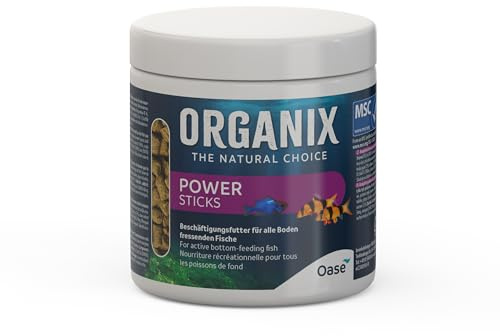 OASE ORGANIX Power Sticks 250 ML - Snack pour Les habitants de l'aquarium Vivant au Fond (silures, crevettes, loches)