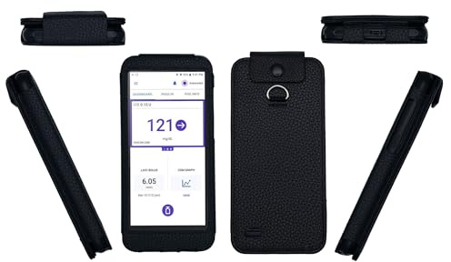 usastar-SNK Premium Holster with Lanyard (Screen Protector NOT Included) for Omnipod 5 (Black)
