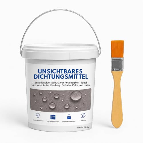 Wasserfestes Dichtmittel 300g - Unsichtbare, Hochtemperaturbeständige Abdichtung - Schnelltrocknend, Übermalbar, für alle Oberflächen geeignet - Ideal für Bad, Küche, Garten, Outdoor & Mehr