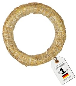 Auto-SCHMUCK® Strohkranz für die Dekoration (1, 40/6 cm)