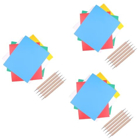 SEWACC Kohlepapier Bunt 30 Stück Pauspapier Stickerei Transferpapier Stick Sets Stickstifte Stift Tolet Papier Stoff Kohlepapier Bürobedarf Druckerpapier Abziehbilder DIY Kohlepapier Holz