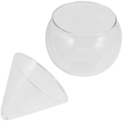 OFFSCH Copa De Cóctel Creativa Base Triangular, Pequeña 10.4x10.4x9.5 Cm, Vidrio Transparente Apto Para Uso Alimentario, Vaso De Pie Estable Para Hogar, Bares y Hoteles, Taza Para Beber Bebidas Frías