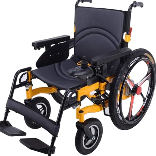Damabencai Fauteuils roulants électriques Robustes pour Adultes, Fauteuil Roulant électrique ou à Manipulation Manuelle, Fauteuil Roulant électrique Pliable 3s, Fauteuil Roulant motorisé