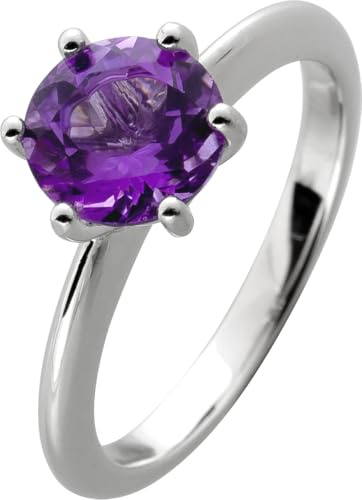 Ch.Abramowicz Solitärring Silber 925 lila Amethyst Edelstein 2.0ct. 20