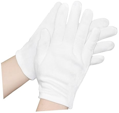 iplusmile 12paare Weiß Baumwollhandschuhe Aus Baumwolle Schutzhandschuhe Für Arbeitsschutz Bequeme Handschuhe Für Vielseitigen Einsatz Arbeitshandschuhe Zum Schutz Vor Schnitten Und Kerben