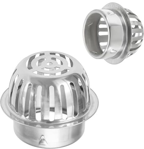 Générique Protege Gouttiere en 304 Acier Inoxydable, Filtre de Gouttière 50-200 Mm pour Éviter Les Blocages pour Tuyaux D'évacuation, Pots D'échappement, Balcon de Toit(150mm/5.9in)