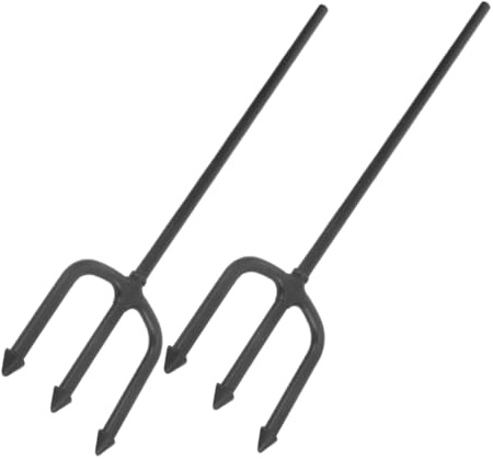 ABOOFAN 2pcs Devil Fork Prop for Halloween Cosplay Stage Performance and Masquerade Parties Accessory for Costume Events and Carnivals