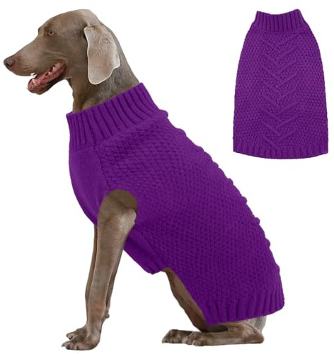 IECOii Maglione per cani di taglia grande, XXL Maglione per cani caldo, giacca invernale, maglione per cani in maglia, cane maglione per cani di taglia grande, ragazzi e ragazze, Golden Retriever