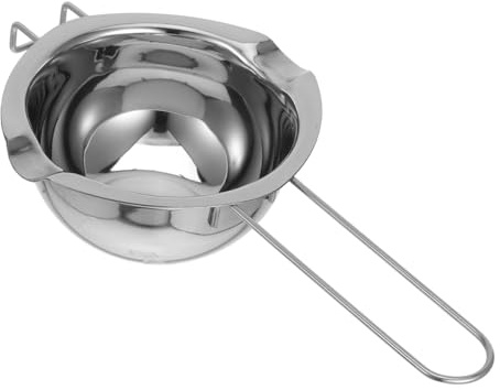 FONDOTIN Stainless Steel Melting Pot for Kitchen Essentials Melt Pot Double Spout for Melting Chocolate and Wax for Candle Making and Baking