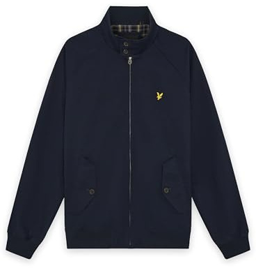 Lyle & Scott Uomo Giacca Harrington In Cotone, Dark Navy, L