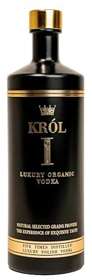 KRÓL I LUXURY ORGANIC VODKA Ultra-Premium Organic Polish Vodka, 700ml, 40% ABV