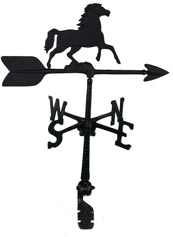 Montague Metal Products 24-Inch Weathervane with Horse Ornament
