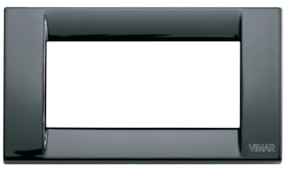 Vimar Serie Idea - Placa Classica 4 módulo Metal Negro
