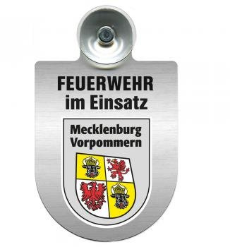 Einsatzschild Windschutzscheibe incl. Saugnapf - Feuerwehr im Einsatz - 309355 Farbe Region Mecklenburg-Vorpommern