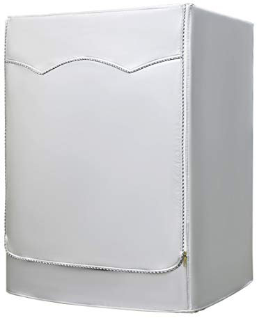 AKEfit Cubierta Lavadora para lavadoras con aberturas delanteras impermeable, color plateado, talla ancha: 60 x 64 x 85 cm