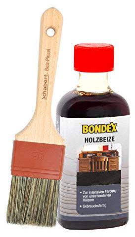 Bondex Holzbeize inkl. Beizpinsel 250ml (schwarz)