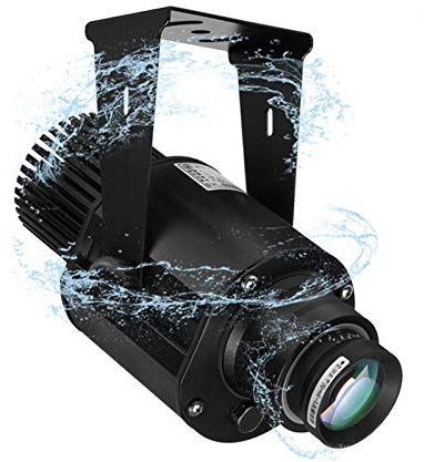 35W LED de imagen personalizada Gobo Logo Proyector de luz para interior/exterior IP67 a prueba de agua,Negro,remote control