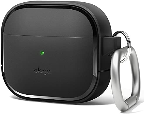 elago Custodia EDC Compatibile con AirPods 3 Cover Case - Design Anti-Urti, Materiale TPU Resistente, Supporta la Ricarica Wireless, Protezione Completa del Corpo (Nero) | Design Antiurto, Materiale TPU Resistente, Supporta Ricarica Wireless (Nero)