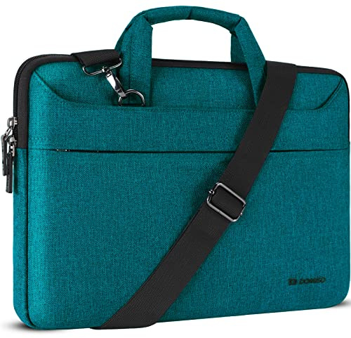 DOMISO 15,6-16 Zoll Laptoptasche Schultertasche Umhängetasche Laptop Tasche | Wasserdicht Aktentasche für 15 15,6 16 Lenovo Acer ASUS Dell HP Notebook Laptop, MacBook Pro 16 M5 M4 M3,Teal