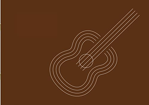 ADDITIO - UKELELE Music Notebooks | Anpassade för alla åldrar | 2 mm Pentagram | 4 mm Tetragram | Vademecum ackord | 24 sidor | 24 x 17 cm | Ekologiskt papper | Brun