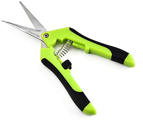 Umisu Gartenschere mit Hand, Gartenschere aus Edelstahl, für Pflanzen und Blumen, Blumenschere mit gerader Klinge für Bonsai, Schere für Floristen