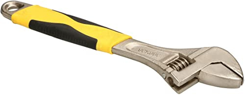 KOTARBAU® Verstellbarer Schraubenschlüssel 300 mm aus Chrom-Vanadium-Stahl Rollgabelschlüssel Einmaulschlüssel mit Gummigriff