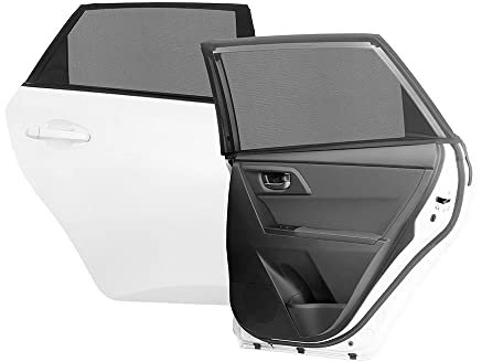 InnovaGoods® Rete Parasole per Auto UVLock (Confezione da 2 Pezzi), Protezione Solare per finestrino dell'auto, Protegge i Bambini e Gli Animali Domestici dal Sole, con Protezione UV 50+