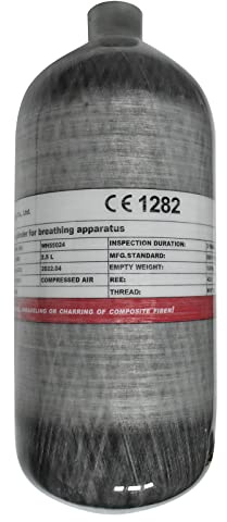 TUXING 2,5 l Kohlefaser Paintball HPA Lufttank, 4500 psi PCP Air System