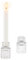 Glasseam Juego De 2 Portavelas, Portavelas De Cristal Transparente para Velas De Candelero, PequeñO Portavelas CóNico para DecoracióN De Salas, Portavelas Decorativo para DecoracióN De Mesas
