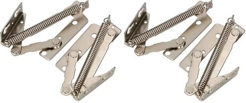 KOTARBAU® Klappenbeschlag 2 St. Feder Klappenhalter Hochklappbeschlag Scharnier Federscharnier Beschlag Hochschwenkbeschlag Möbelscharnier Verzinkt Top (Packung mit 2)