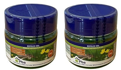 Gel Repelente de Moscas y Mosquitos con Esencias Naturales ahuyentador de mosquitos y moscas antimosquitos para exterior e interiror gel repelente para mosquitos 2x125g