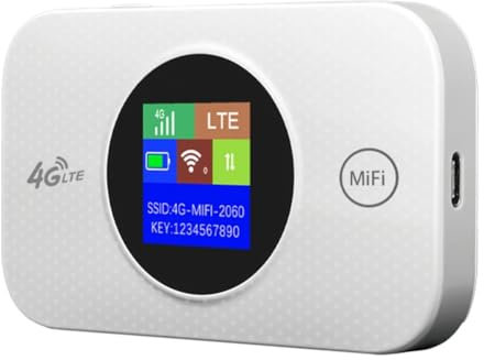 Correa MF968 4G Router WiFi Hotspot con Ranura para Tarjeta SIM, Mini LTE Travel Router 3000mah 150mbps