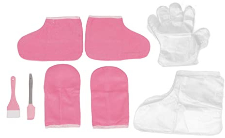 Premium Heated Cloth Mitts Booties, Paraffin Wax Warmer Moisturizing Kit, Paraffin Bath Liners for Hand & Foot, for Hand Foot Care