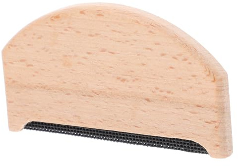 Mikinona Quitapelusas y Mantener Prendas Limpias Manual Portátil de Madera Peine Compacto Adecuado para Eliminar Pelusas para Suéteres y Lana para Ropa