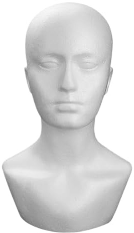 Styroporkopf Weiss, Modellkopf Perückenständer Aus Vielseitiger Mannequin