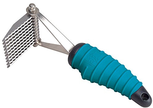 Master Grooming Tools Ergonomic Dematting Tools — Molded Tools for Grooming Dogs - 10-Blade Rake, 6¾