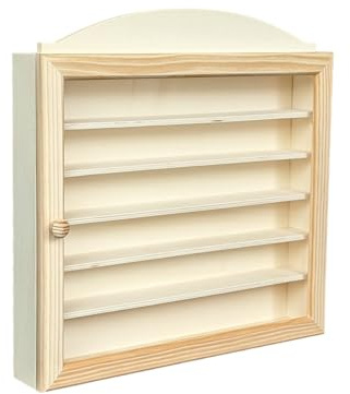 Vitrine Collections. en Bois Naturel, à Peindre. artisanats. Mesures : (Largeur/Fond/Hauteur) : 40*6.5*40 cms.