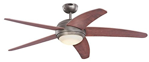 Westinghouse Lighting Deckenventilator Bendan dunkles Zinn 7207140 inklusive LED 132 cm Durchmesser