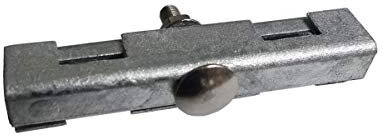 Gittermattenverbinder Set U-Form 100 Stück, Farbe verzinkt (silberfarben), Zaunzubehör, Doppelstabmattenverbinder, Eckverbinder, Mattenverbinder, Doppelstabmatten-Verbinder