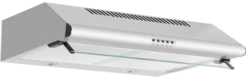 Glem Gas GHC640IX, cappa aspirante sottopensile 60 cm 3 velocità' 2 motori inox