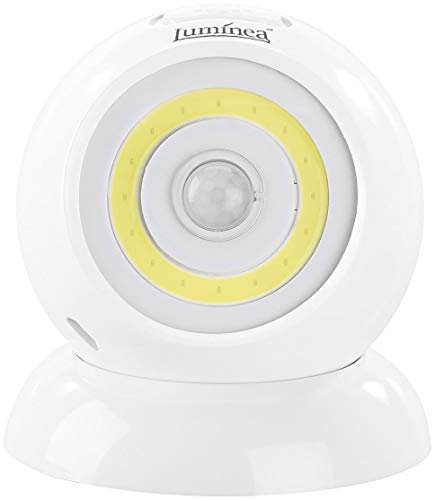 Luminea Lampe sans fil 200 lm à LED COB et détecteur de mouvement WL-420 - Blanc