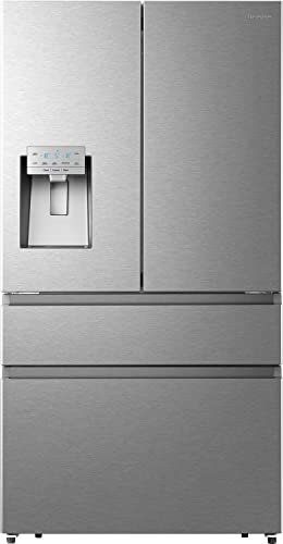 Hisense 560 Litre American Fridge Freezer - Stainless Steel (RF728N4AIF)