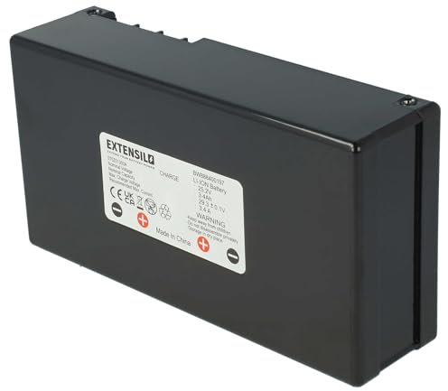 EXTENSILO Akku kompatibel mit Stiga Autoclip 230, 230S, M3, M5, M7 Rasenroboter Rasenmäher (3400mAh, 25,2V, Li-Ion)