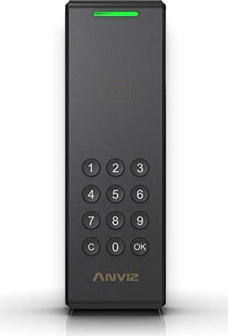 ANVIZ C2 KA Controllo accessi: Lettore EM/Mifare Card, IP65, Linux, CPU 1 GHZ, Tcp/ip (PoE), Tastiera Fisica, WIFI, Bluetooth (APP Crosschex), Rs485, Wiegand In/Out, Web server, NERO