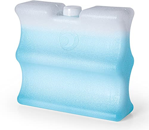 CURMIO Wiederverwendbar Kühlakku, Kühlelemente, Eisbeutel für Babyflaschen | für Kühltasche/ Kühlbox/ Getränke/ Muttermilchflaschen, 14,5 x 5,1 x 17 cm
