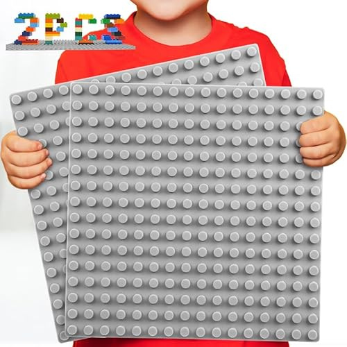 WYSWYG 2 piastre di base classiche grandi, 25,4 x 25,4 cm, compatibili con Duplo e la maggior parte delle principali marche, grigio