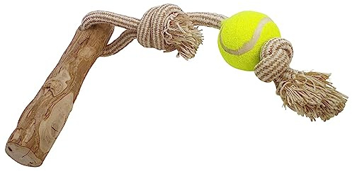 Nobby Kaffeeholz mit Seil und Ball L, ca. 56 cm