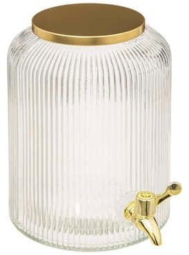 Dispenser con rubinetto, Fontana Di Vetro Per Bevande Dispenser per detersivi con capacità di 4L